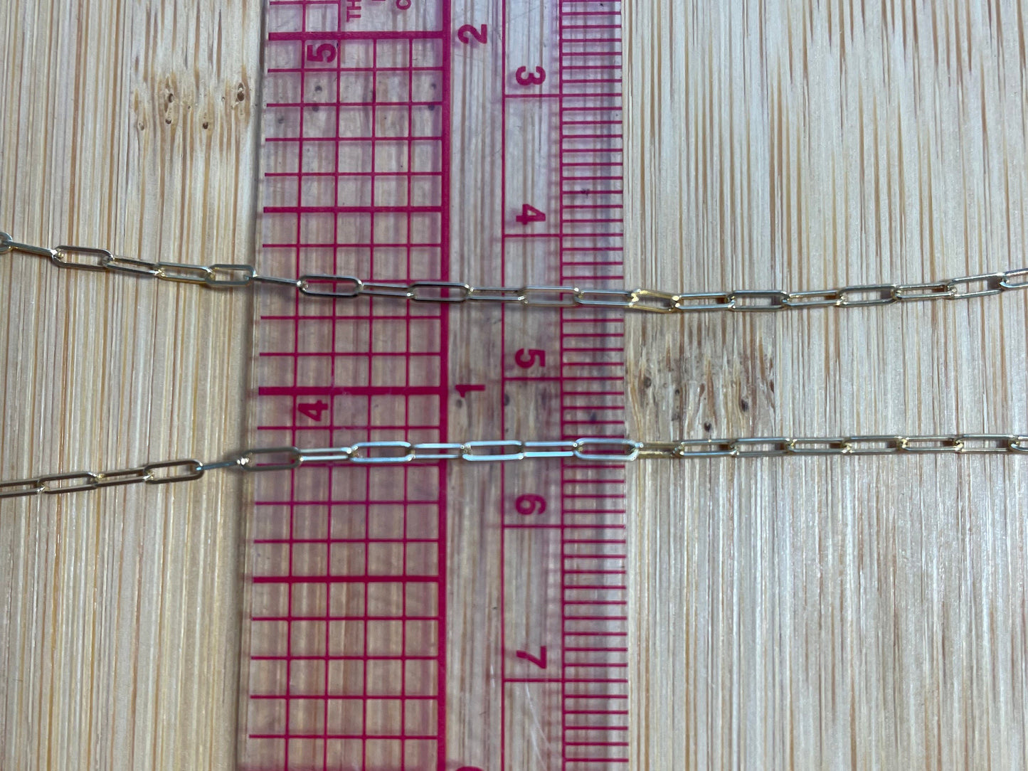 14k solid gold 16” paper clip chain choker necklace precious real gold vintage jewelry