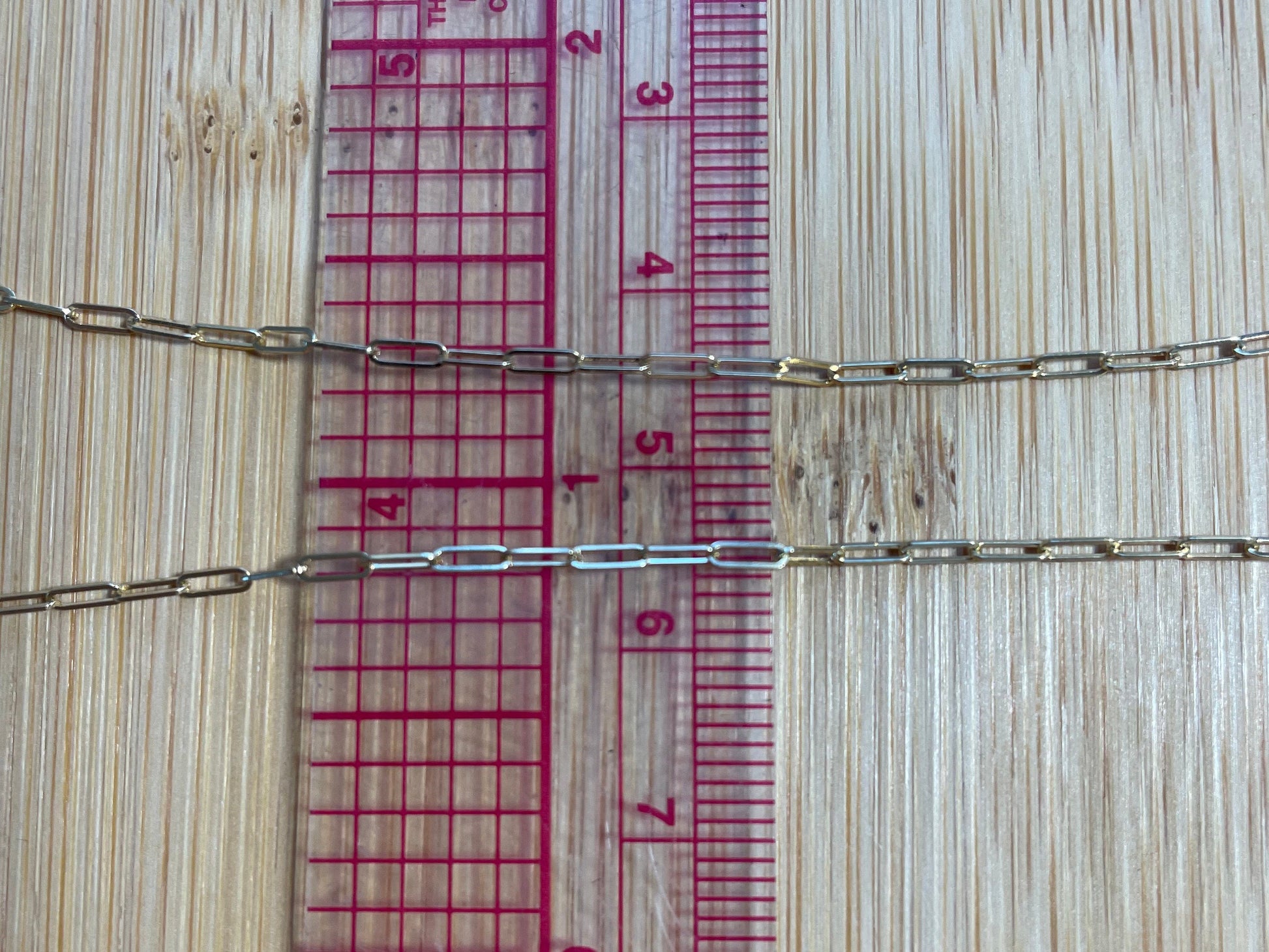 14k solid gold 16” paper clip chain choker necklace precious real gold vintage jewelry