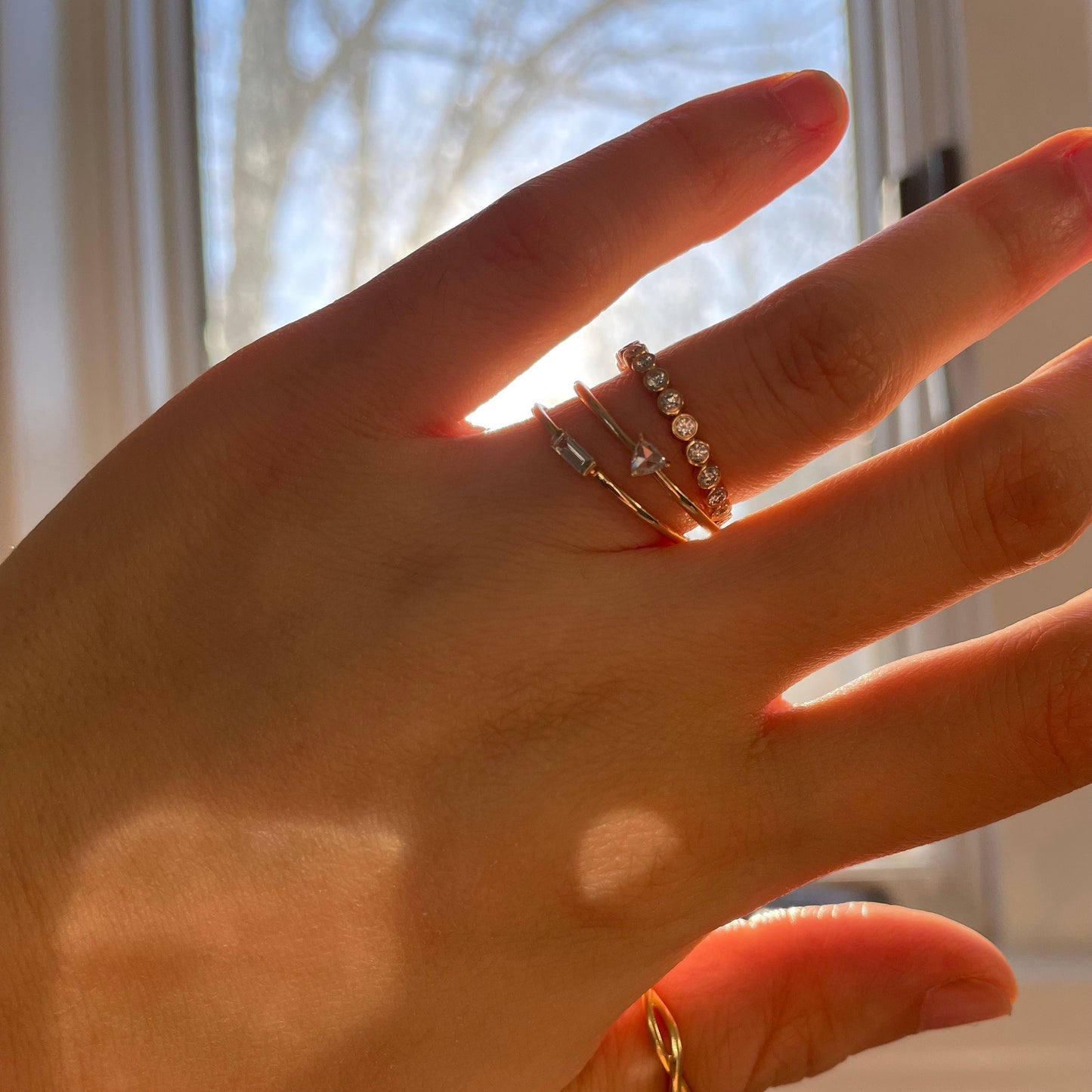 14k Solid Gold and Diamond Grace Eternity Ring – Real Natural Diamonds