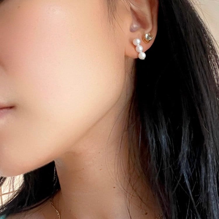 14k Gold Sea Pearl Earrings: Handcrafted Fine Jewelry