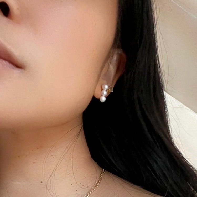 14k Gold Sea Pearl Earrings: Handcrafted Fine Jewelry