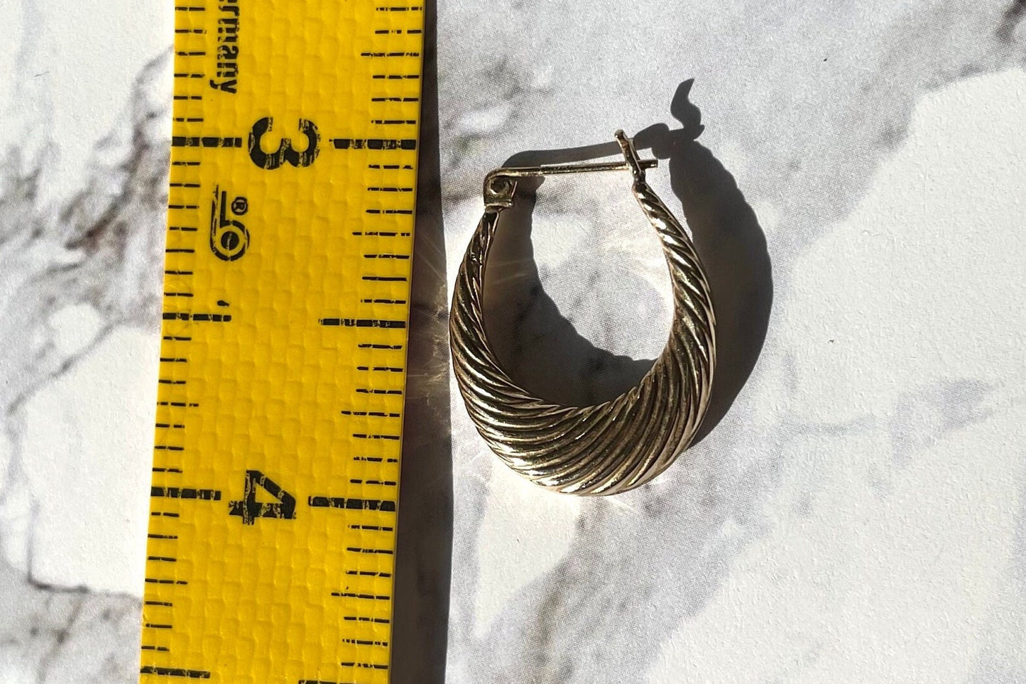 14k solid gold Twisted Teardrop Hoop Earrings – Vintage Elegance precious jewelry