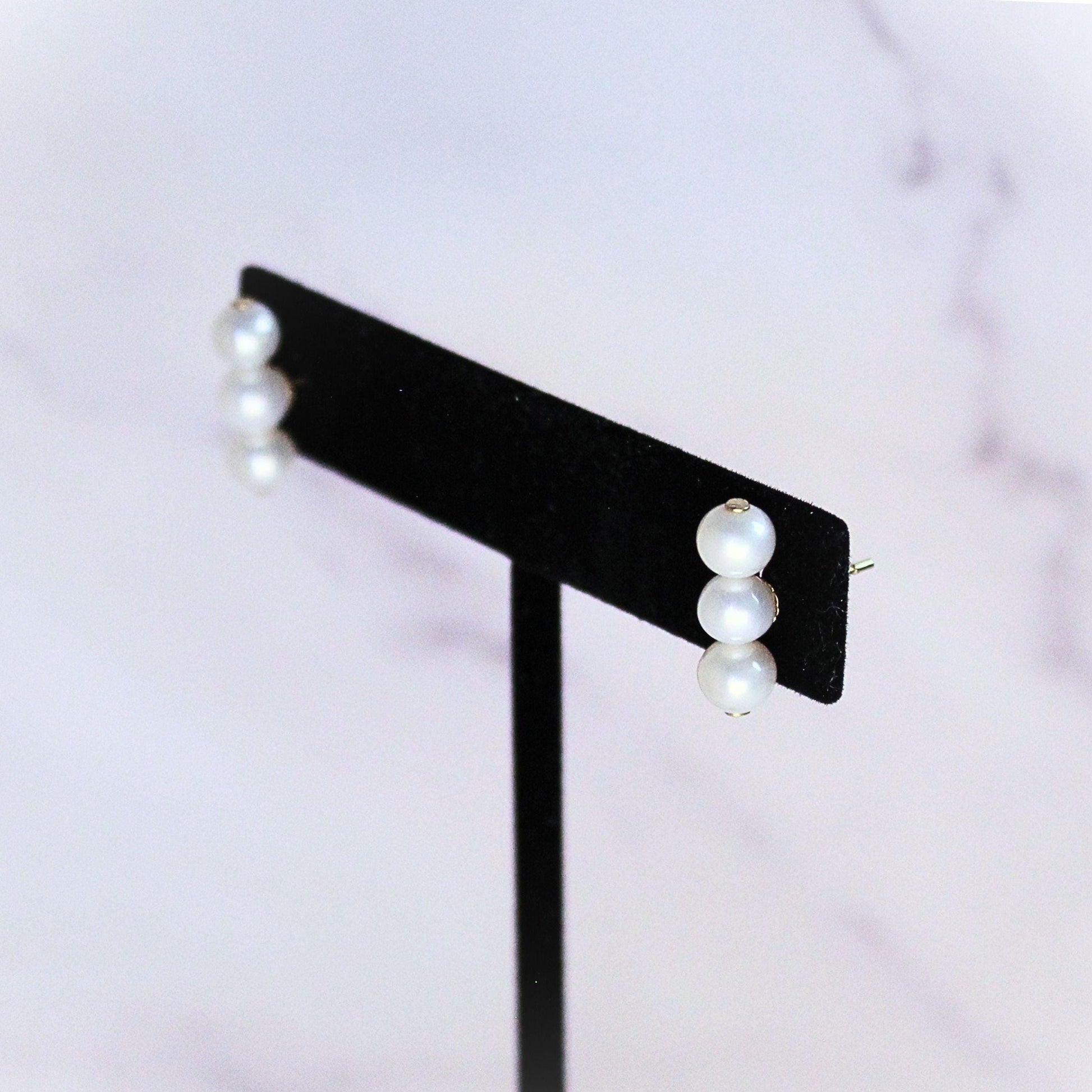 14k Gold Sea Pearl Earrings: Handcrafted Fine Jewelry