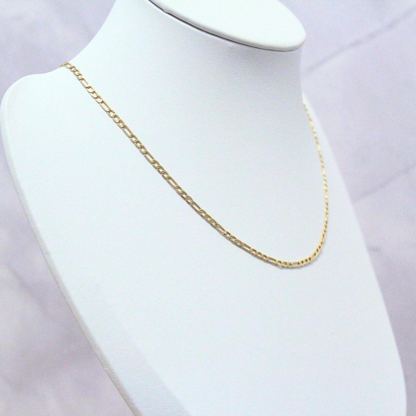 10K Gold Spencer Chain Necklace: Unisex Elongated Link Design