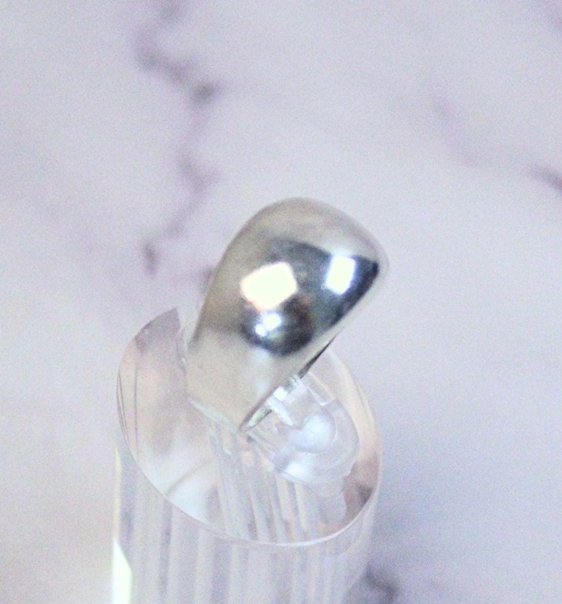 New Solid Sterling Silver Wren Dome Ring β Extra Bold & Minimal Statement Band