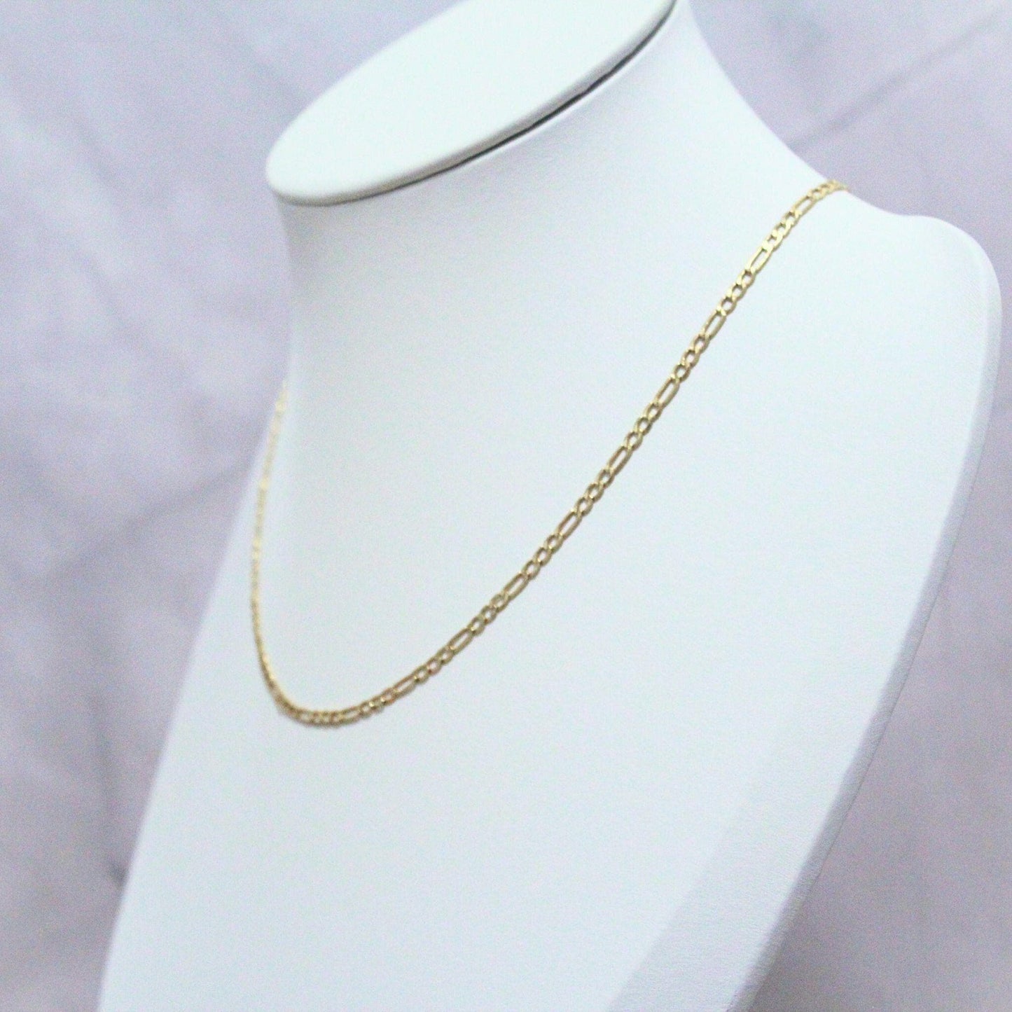 10K Gold Spencer Chain Necklace: Unisex Elongated Link Design