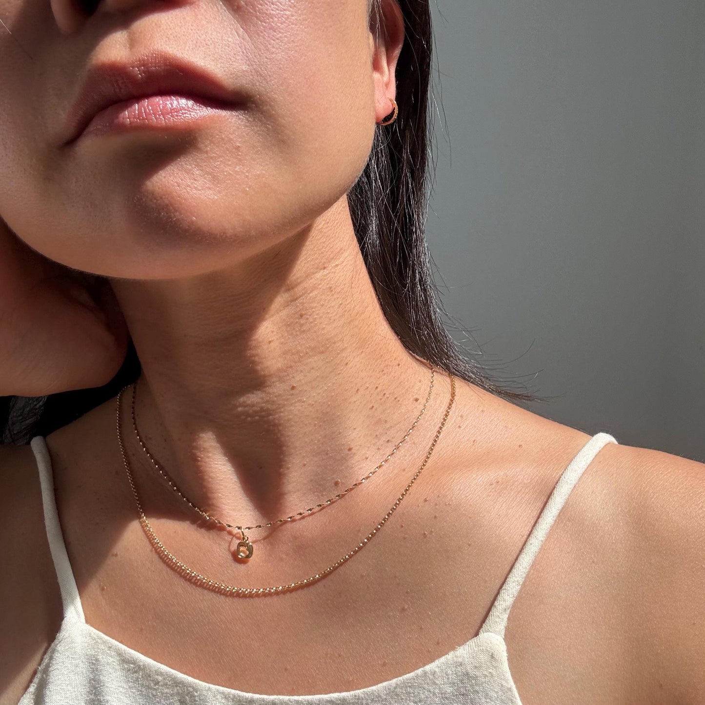 New 14K Solid Gold Lori Necklace with Natural Citrine – Dainty Real Gold Birthstone Pendant – November Birthstone Jewelry– Gemstone Necklace