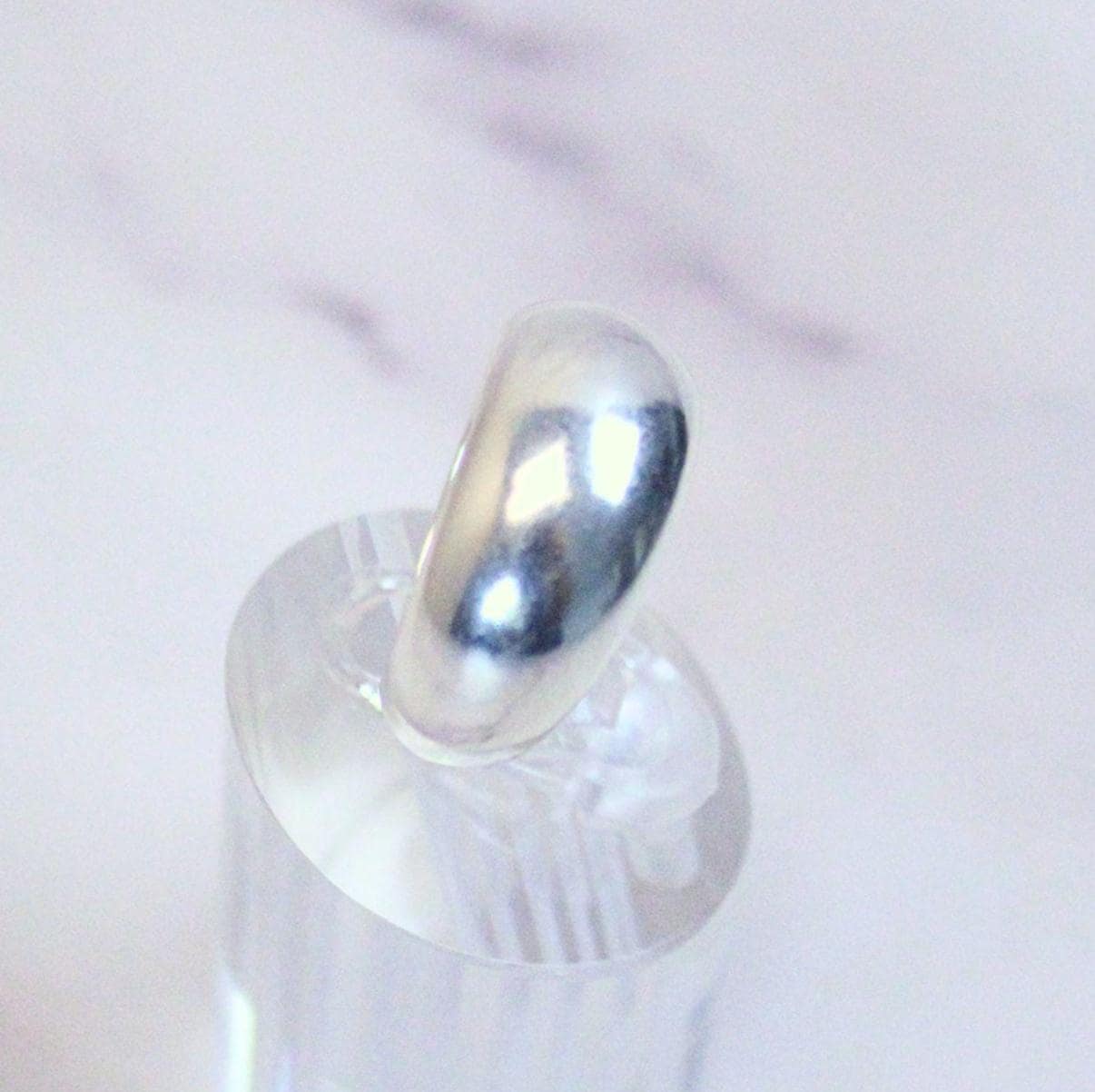 New Solid Sterling Silver Jett Dome Ring β Sleek Statement Band for Everyday Wear