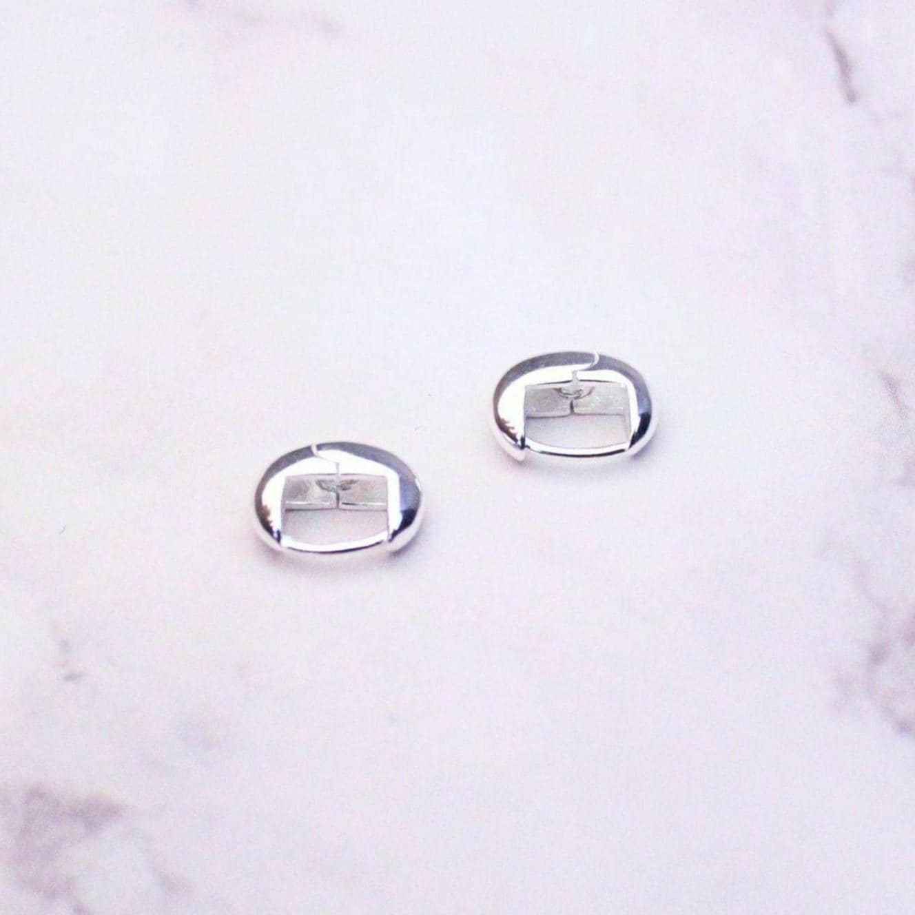 Minimalist Ultra Mini Sterling Silver Stella Earrings | Everyday Hoop Studs