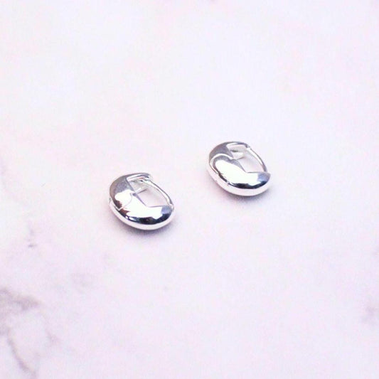 Minimalist Ultra Mini Sterling Silver Stella Earrings | Everyday Hoop Studs
