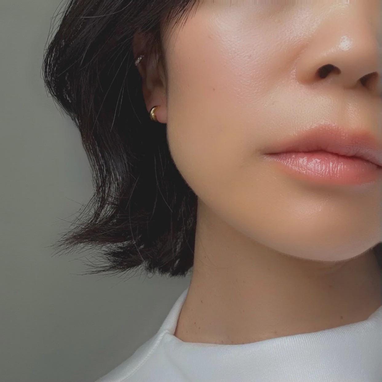 Minimalist Ultra Mini Sterling Silver Stella Earrings | 14k Gold Plated | Everyday Hoop Studs