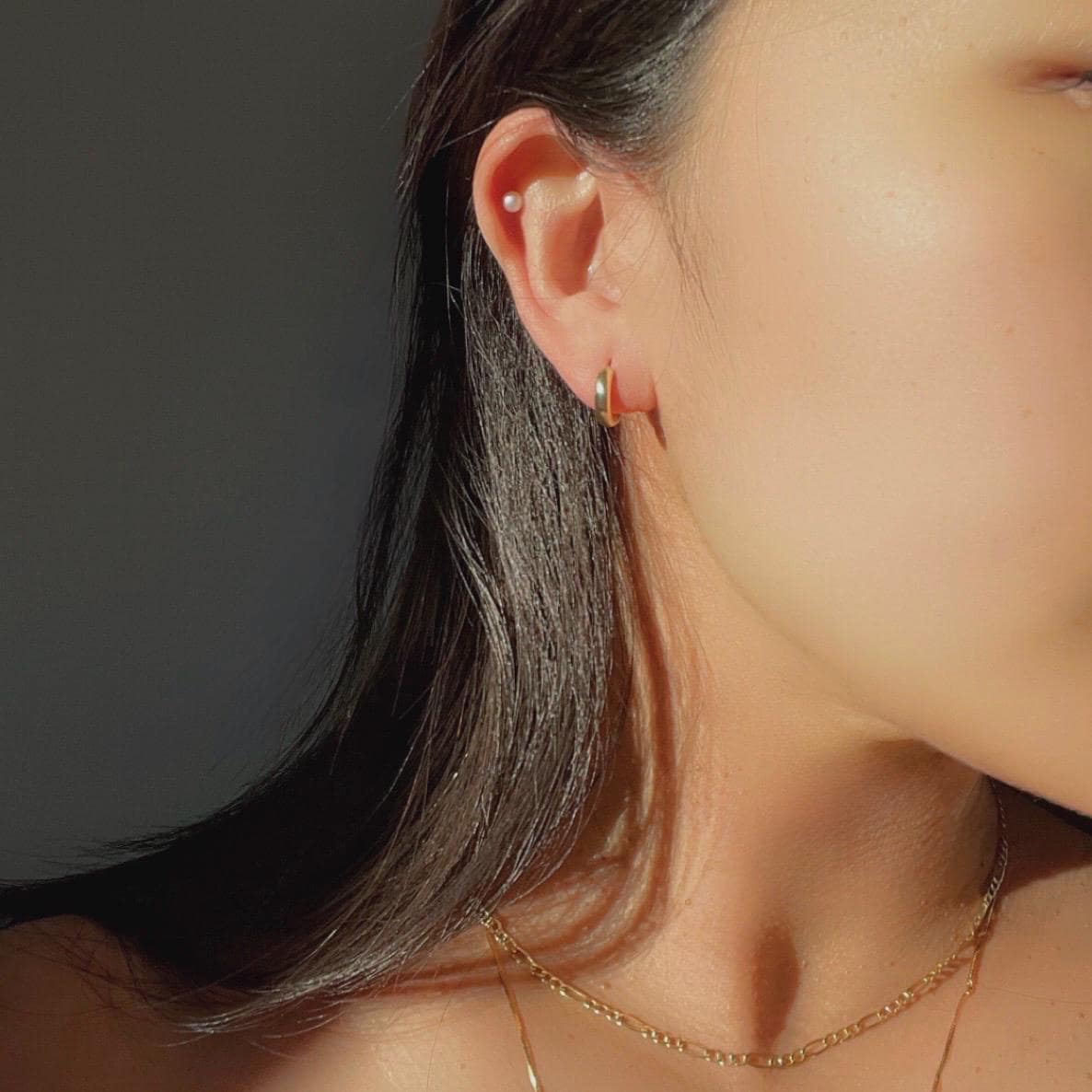 14k Solid Gold Classic Hoop Earrings – 3mm Wide