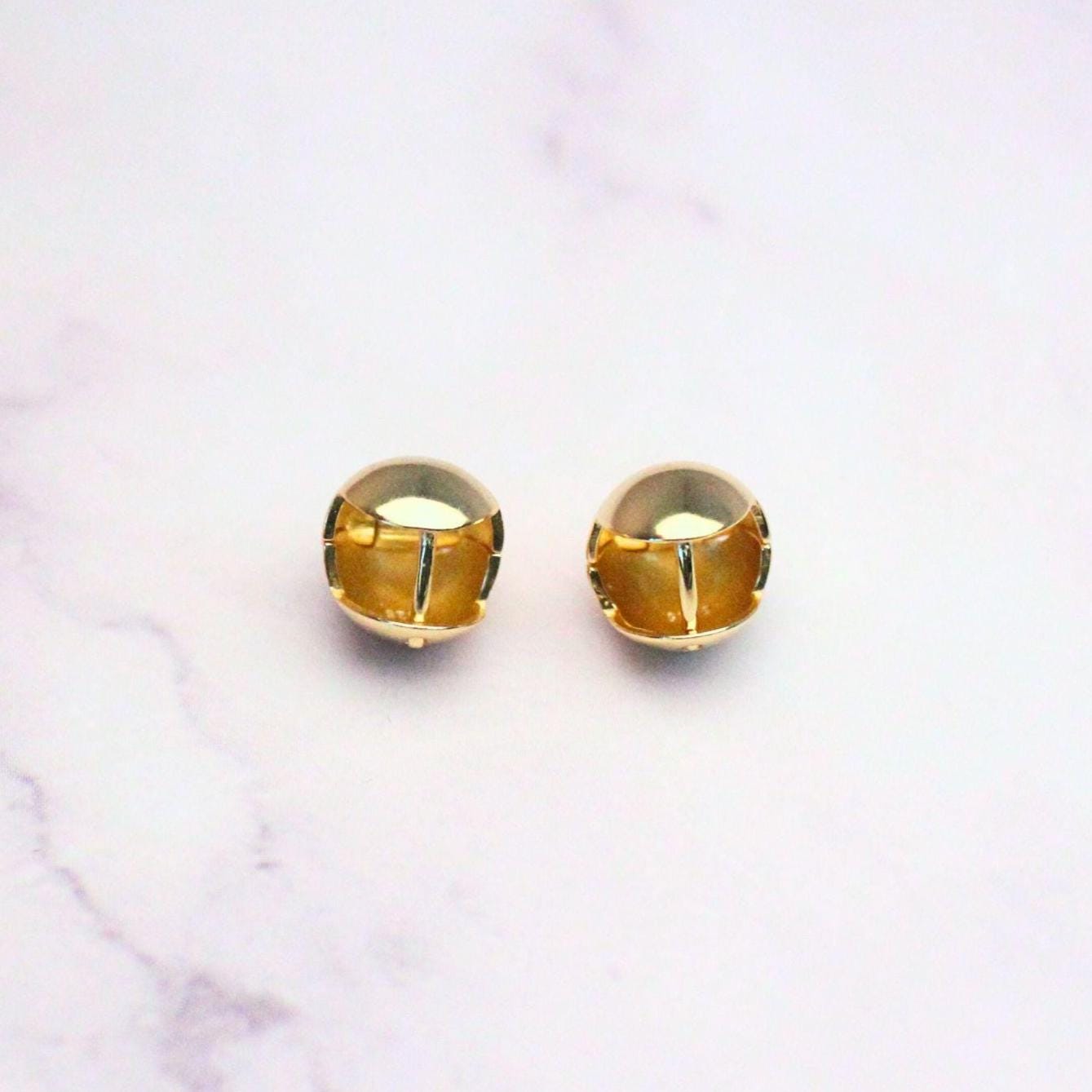 Minimalist Sterling Silver Abigail Hoop Earrings: 14k Gold Plated