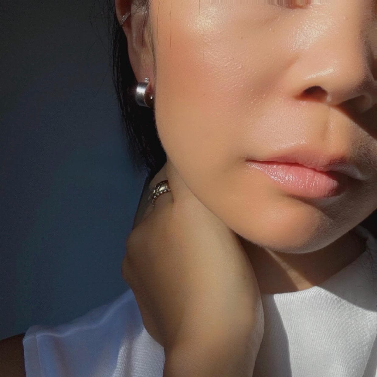 Sterling Silver Chunky Kelly Hoop Earrings | Modern Minimalist Silver Hoops | Everyday Statement Earrings