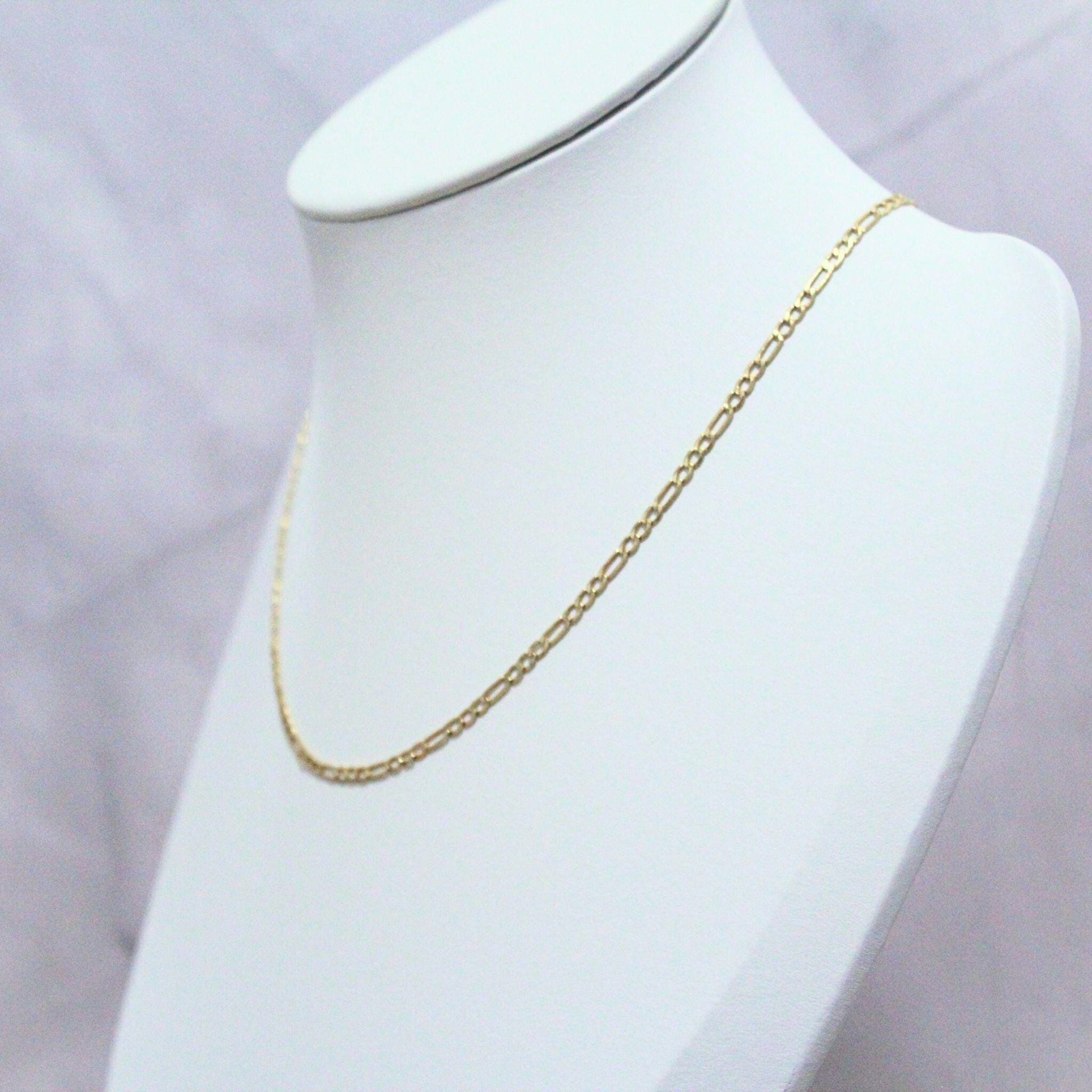 10K Gold Spencer Chain Necklace: Unisex Elongated Link Design