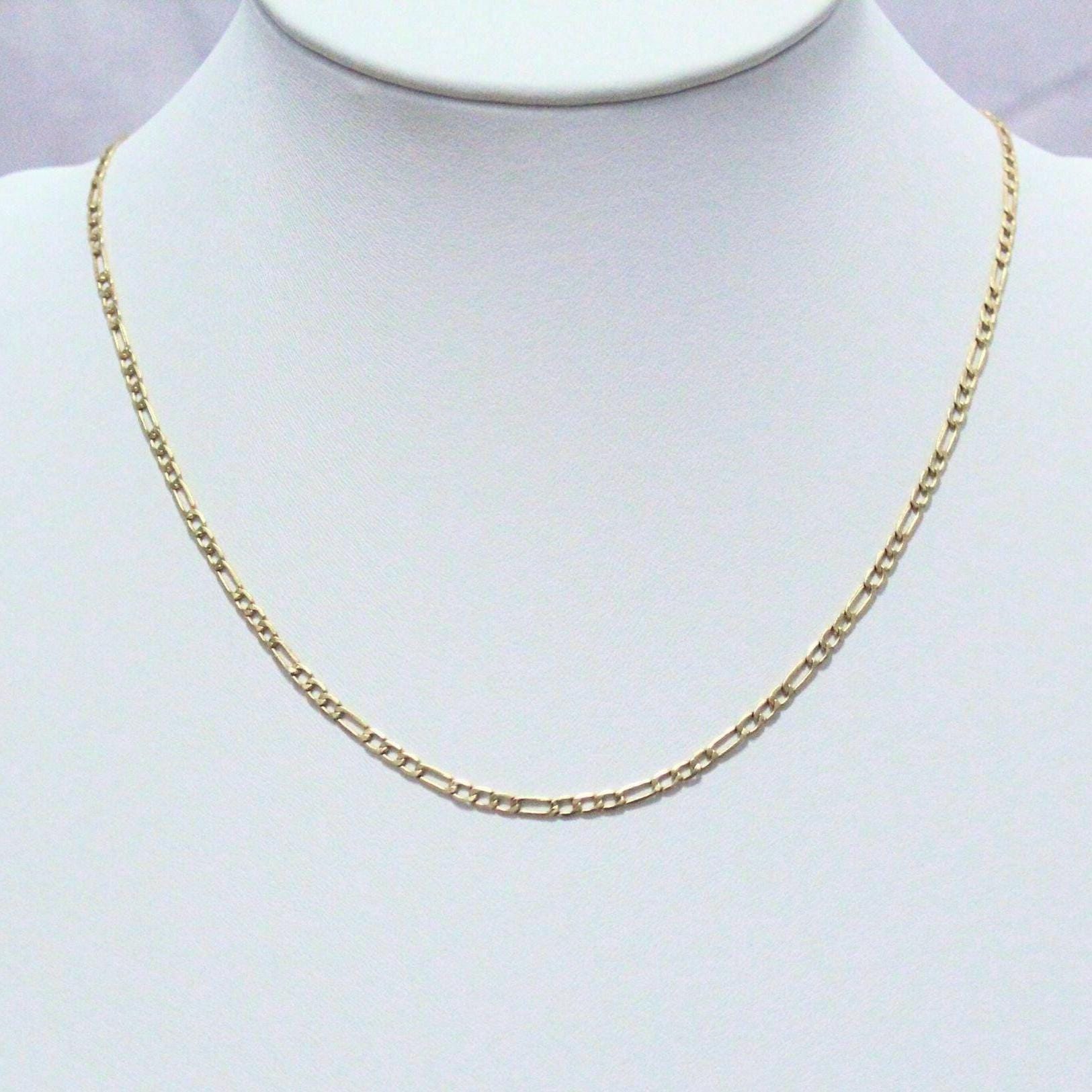 10K Gold Spencer Chain Necklace: Unisex Elongated Link Design