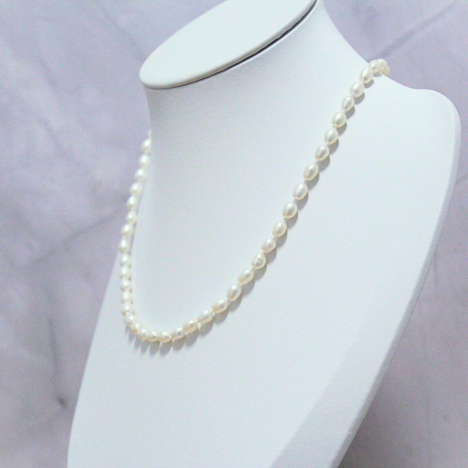 14k Gold Pearl Choker Necklace - Handmade Fine Jewelry, 16”