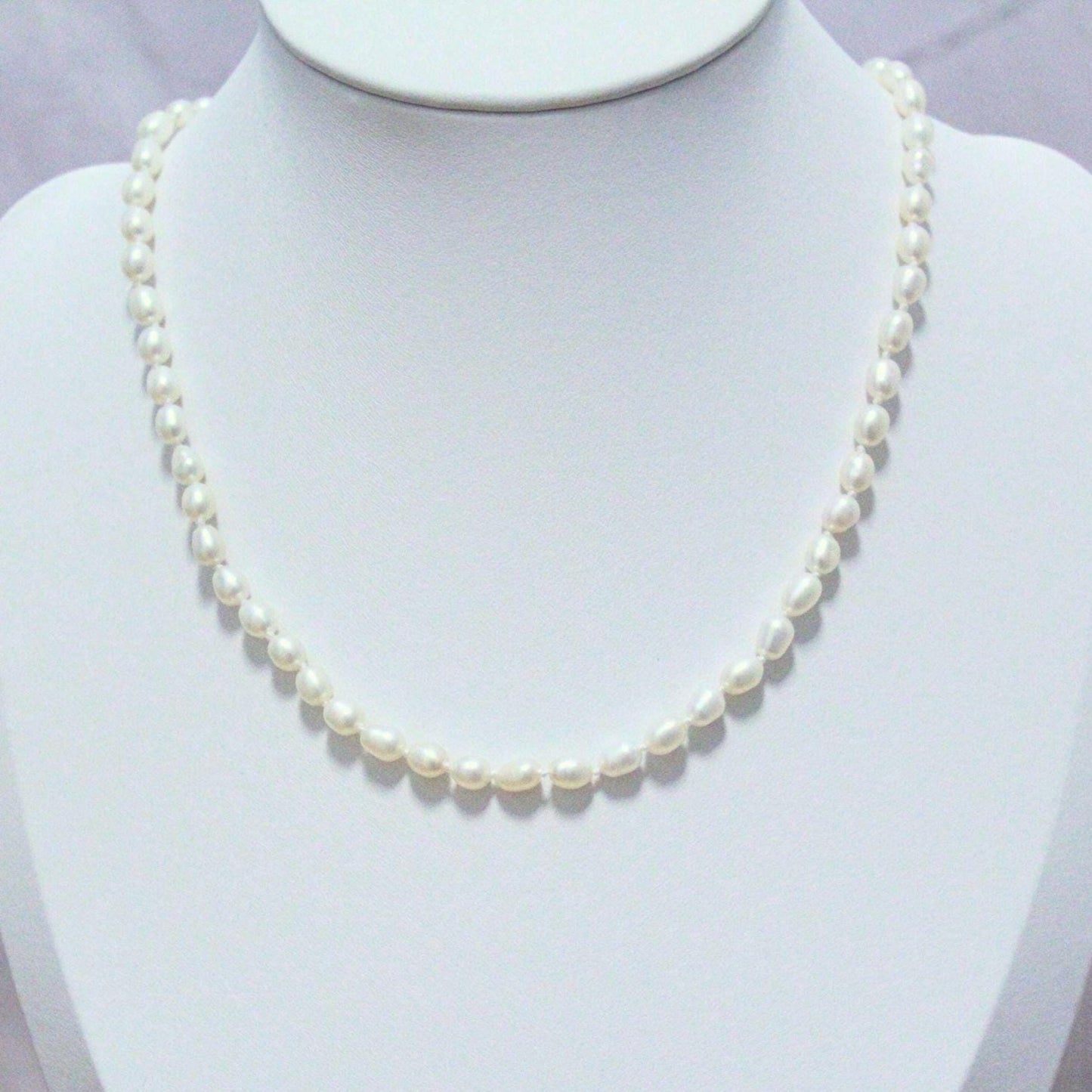 14k Gold Pearl Choker Necklace - Handmade Fine Jewelry, 16”