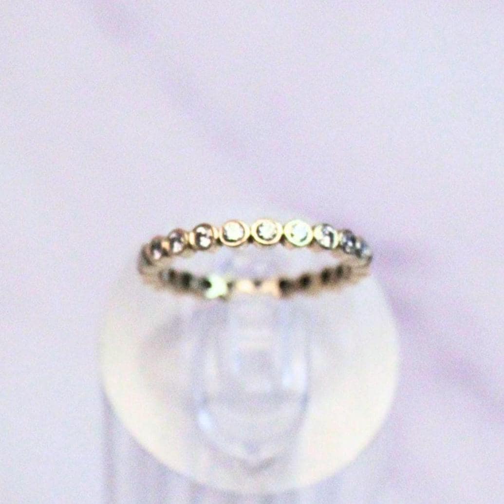 14k Solid Gold and Diamond Grace Eternity Ring – Real Natural Diamonds