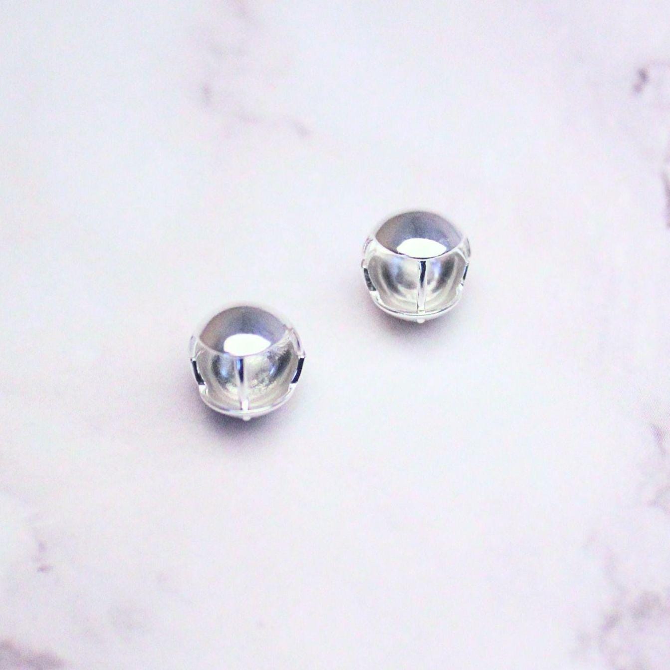 Minimalist Sterling Silver Abigail Dome Earrings | Classic Rounded Studs | Timeless Everyday Jewelry