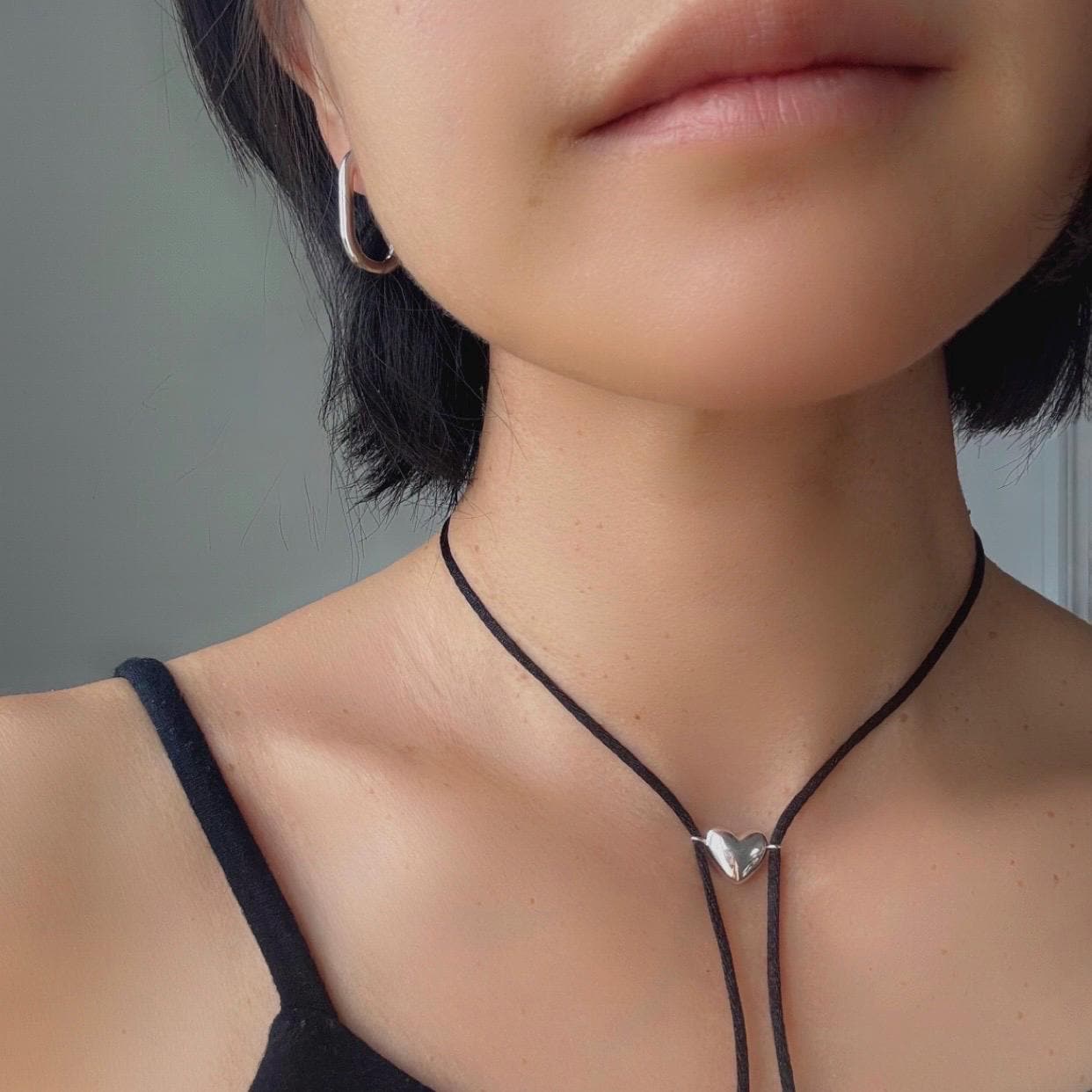 Sterling Silver Oval Hoop Charlie Earrings | Modern Minimalist Everyday Hoops