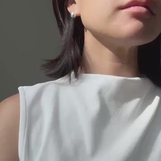 Minimalist Sterling Silver Abigail Dome Earrings | Classic Rounded Studs | Timeless Everyday Jewelry