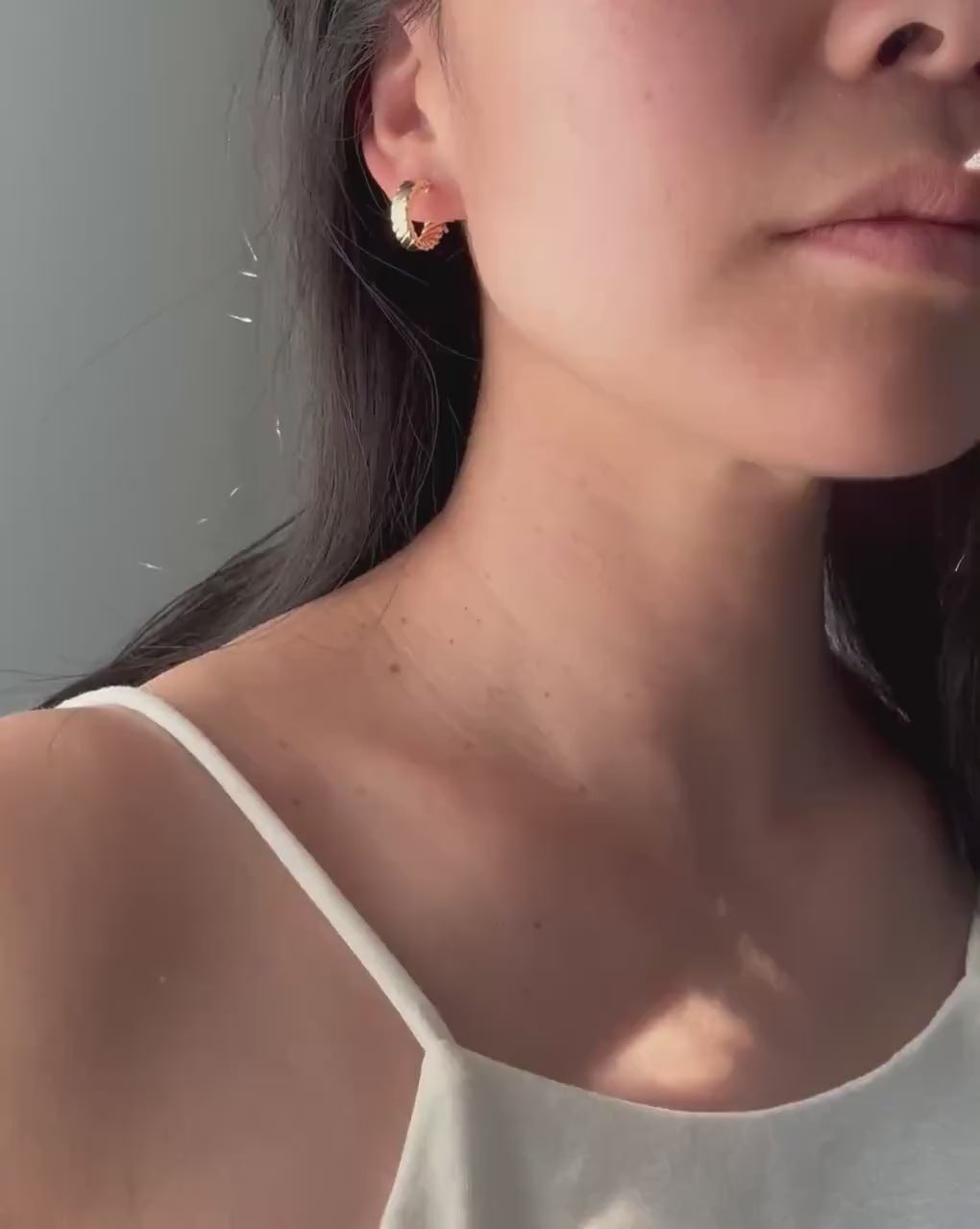 14k Solid Gold Twisted Rope Lowen Hoops: Classic Fine Jewelry